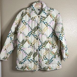 Universal thread patchwork women’s quilted jacket